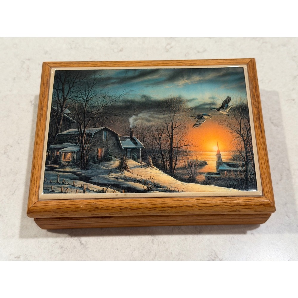 Wooden Keepsake Box Featuring The Sharing Season 1 by Terry Redlin